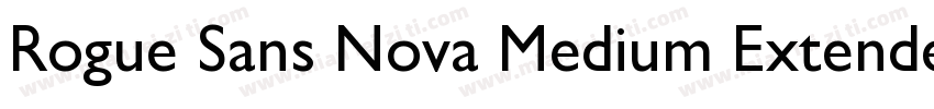 Rogue Sans Nova Medium Extended字体转换